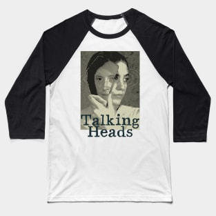 Talking Heads - Eyes - Tribute Artwork Baseball T-Shirt